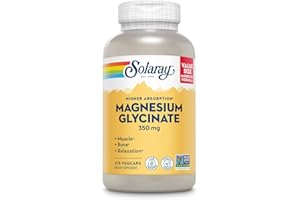SOLARAY Magnesium Glycinate Capsules, Chelated Magnesium Bisglycinate w/BioPerine, Higher Absorption Magnesium Supplement - Bones, Muscles, Heart Support, Vegan, 68 Servings, 275 VegCaps