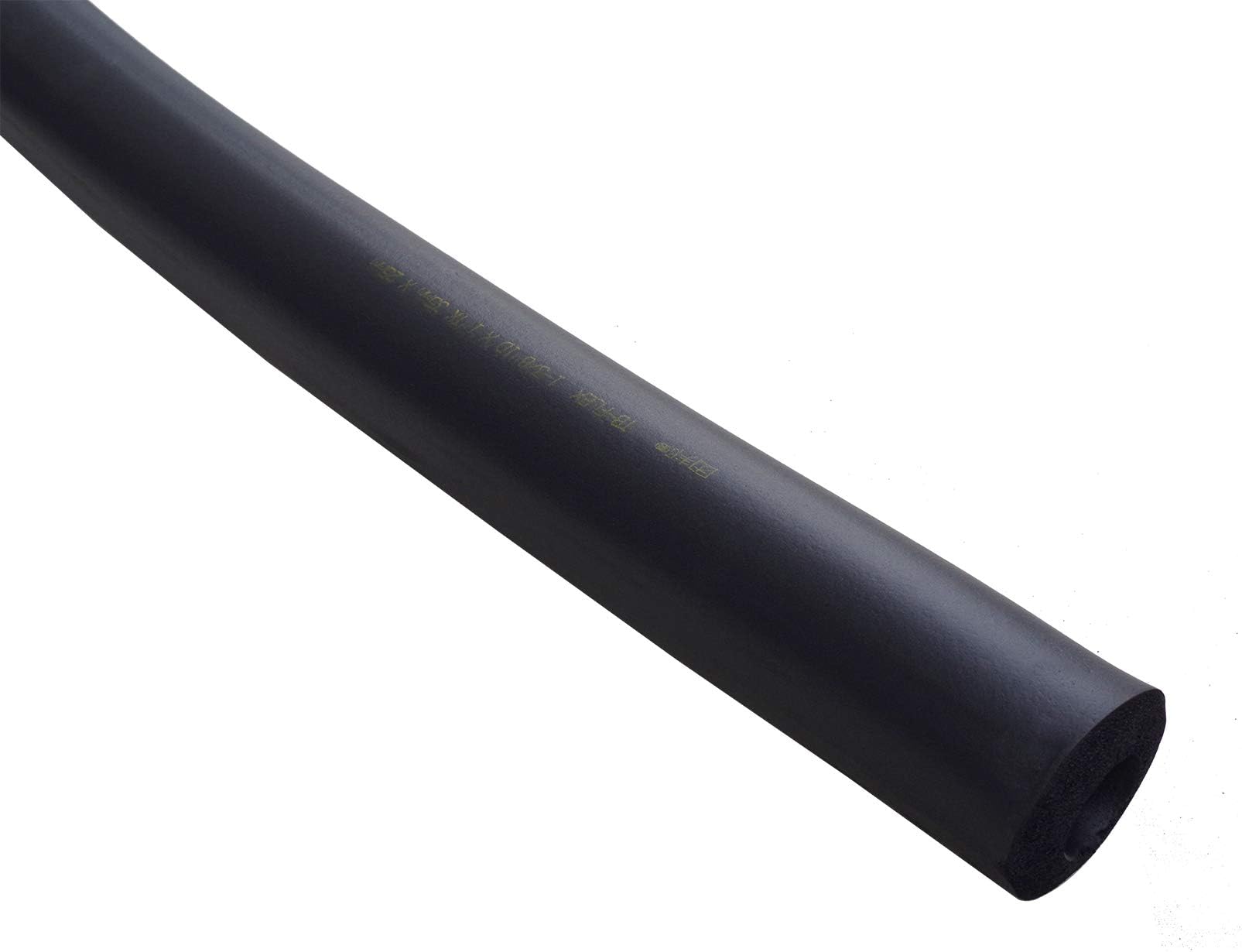1-1/2" Black Pipe Insulation Foam Tubing Heat Preservation Fireproof Pipe Insulation Cover 1-1/2" Inner Diameter x 25mm Thick Wall x 1.8m Length