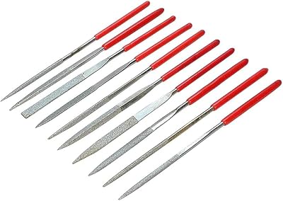 Bestgle 10PCS Diamond Needle File Set 100mm Mini Hand Files for Jewelry