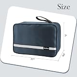 Maliton Foldable Hanging Toiletry Bag Large Travel Organizer Midnight Blue view 7