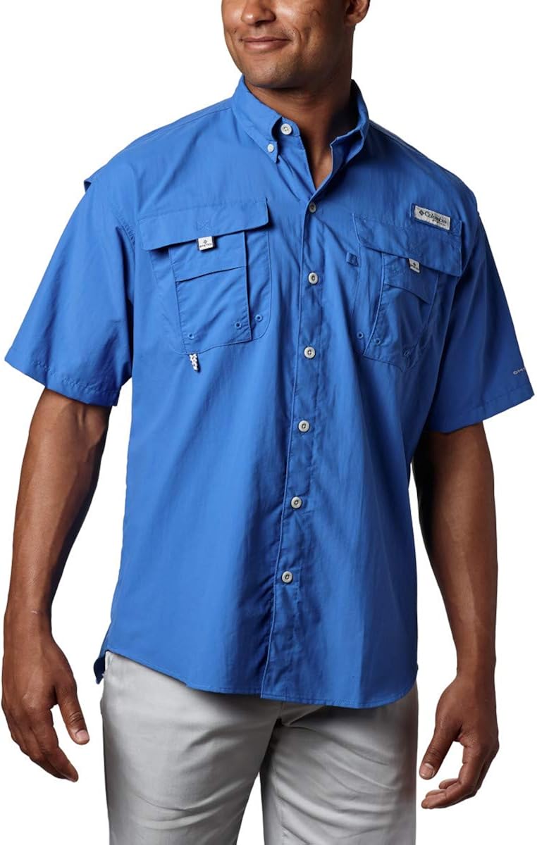 Columbia Mens PFG Bahama Ii Short Sleeve Shirt: Clothing
