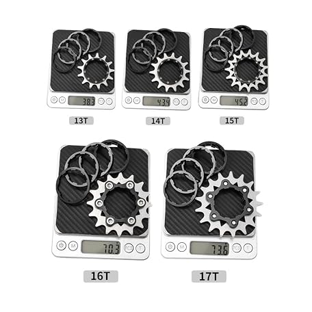 Kit Conversion Single Speed – Pignons De 13T à 22T, Couleur Noir, Marque Bibike