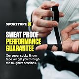 SPORTTAPE 2 Rolls Zinc Oxide Finger Tape 1.25cm Black 20m view 3