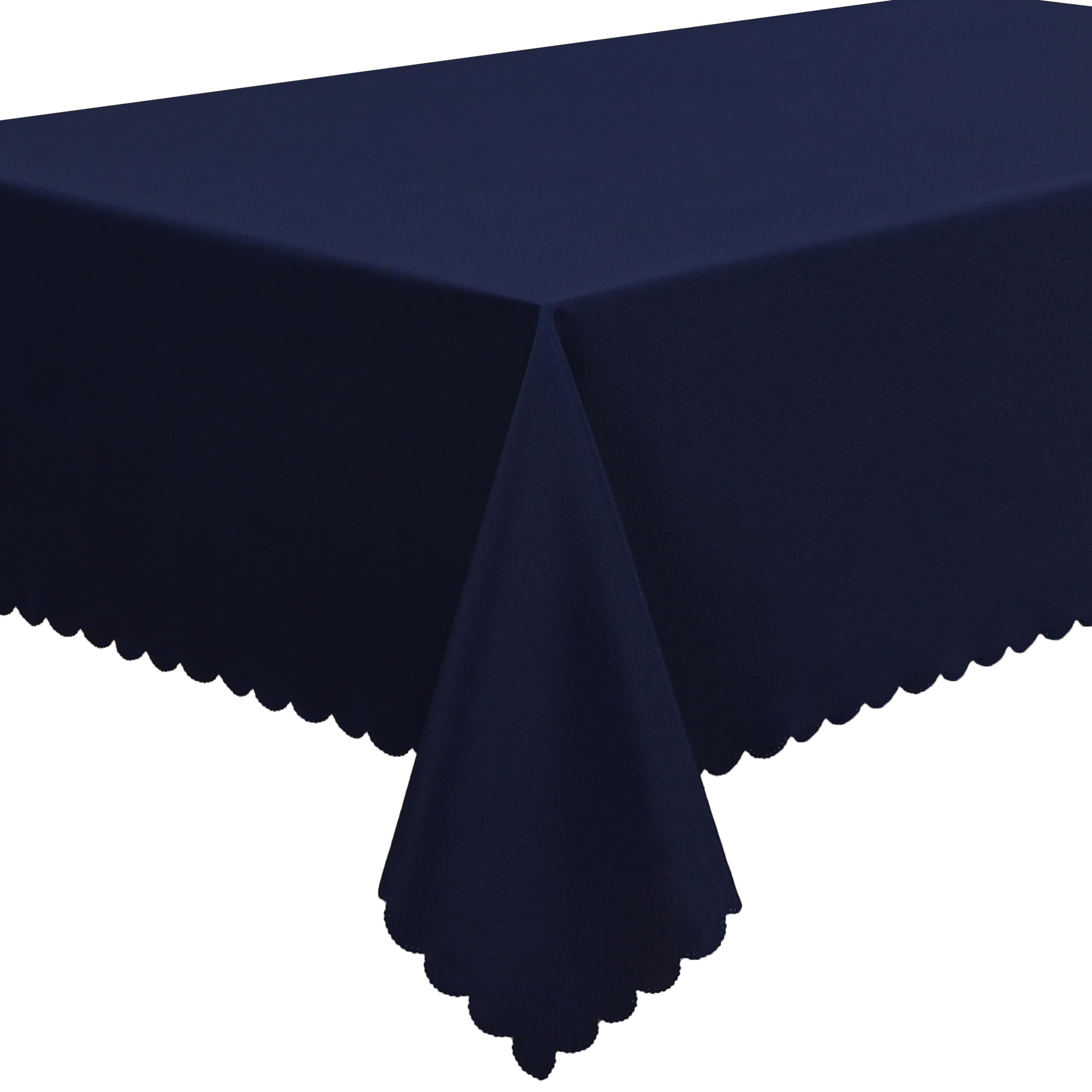 Home Direct Extra Large Rectangular Rectangle Fabric Tablecloth Table Cloth Table Cover 140x240cm 55"x94" Navy Blue