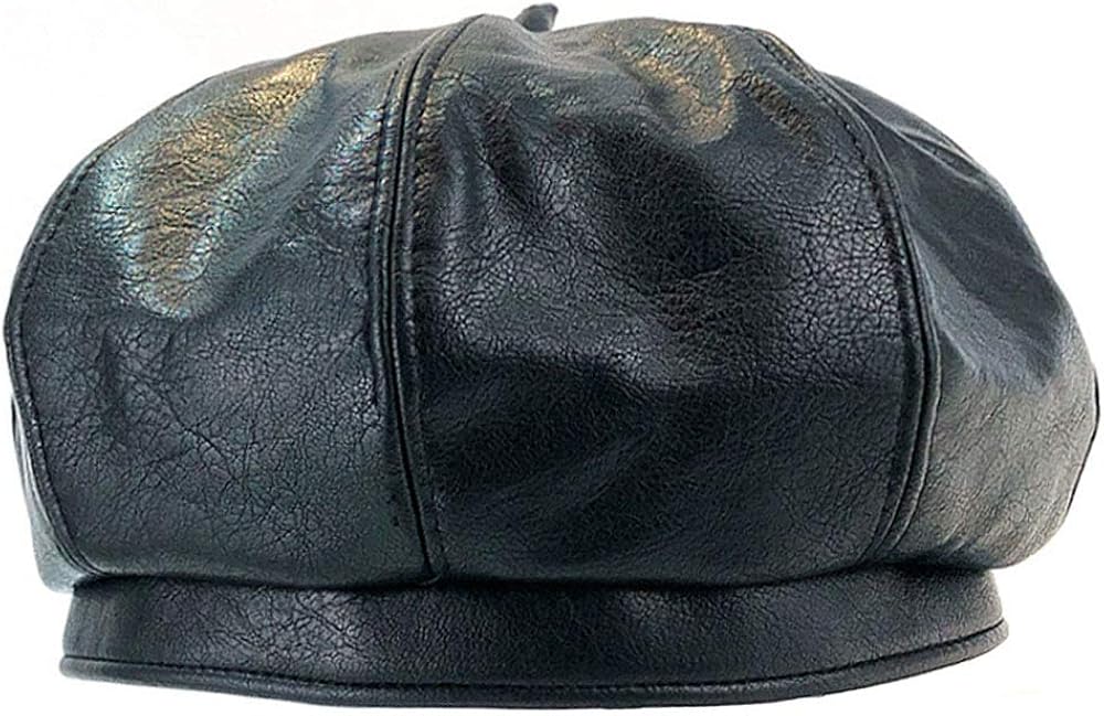 leather tam hat