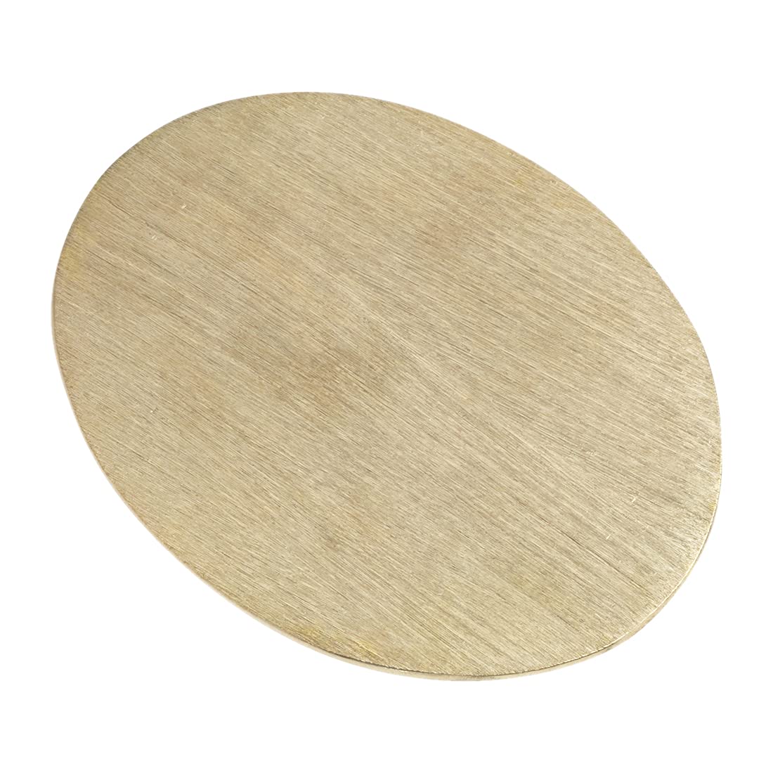 NKlaus candle plate oval 13x10cm aluminium gold coaster decorative plate in slate look 10379