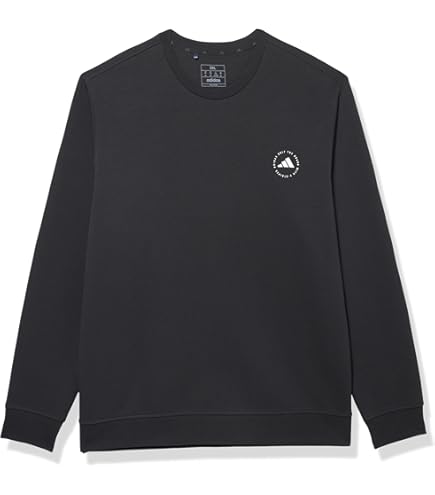 Adidas Golf Men's Golf Crew Neck Sweatshirt, Black, Extra Large at