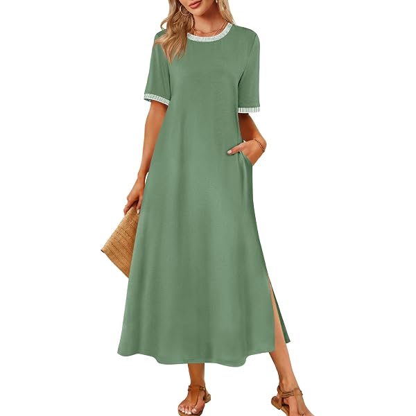 white christmas dresses MEROKEETY Sleeveless Tie Waist Striped Shirt Dress – Merokeety main image 1