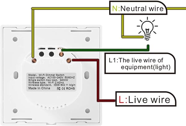 OurLeeme Smart Dimmer Lichtschalter WiFi Touch Remote Sprachsteuerungs Lichtschalter kompatibel mit Alexa Google Assistant IFTTT Neutralleiter erforderlich