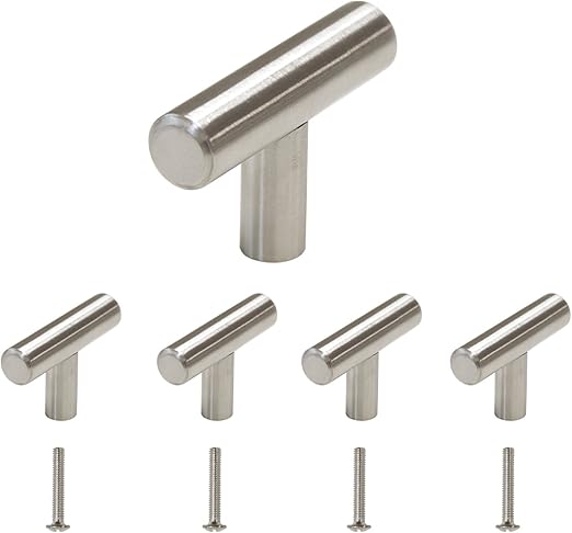 5 Pack Gobrico Kitchen Cabinet Drawer Handles And Pulls Stainless