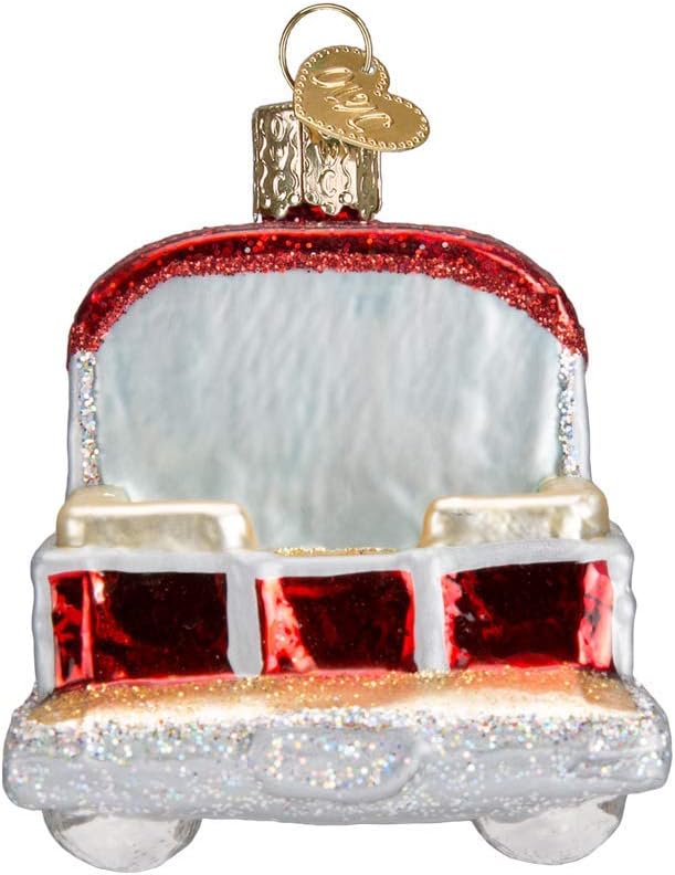 Home Kitchen Old World Christmas Pontoon Boat Glass Blown Ornament By Old World Christmas Seasonal Decor