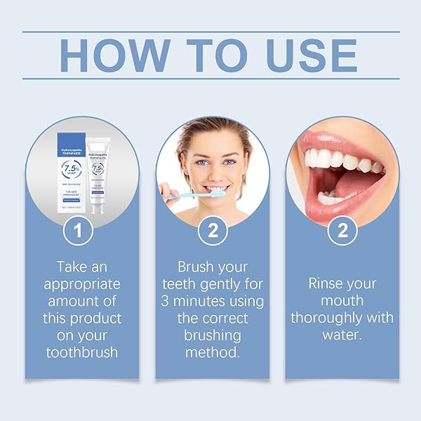 2 PACK HYDROXYAPATITE TOOTHPASTE FOR ENAMEL PROTECTION,TOOTH REPAIRING AND STRENGTHENING,GENTLE MINT,FRESH BREATH,DAILY PROTECTION FOR ORAL HEALTH