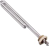 AIICIOO 1 Inch BSP FoldBack Heater 220V 3000W Brass Flange Silicone Ring view 5
