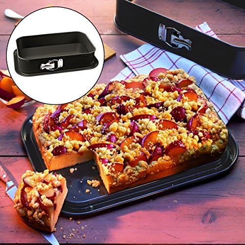 Rectangular Springform Baking Pan 14 Inch Nonstick Dishwasher Oven Food Safe