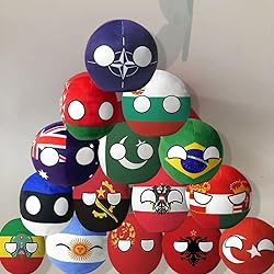 QXXKJDF 7.9-inch 3.9-inch Country Ball Plush
