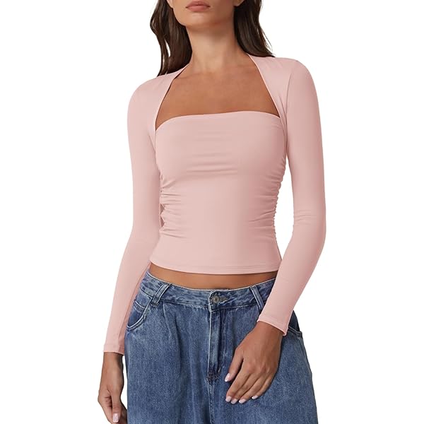 QINSEN Lace Top for Womens Square Neck Slimming Fit Lace Trim Cami