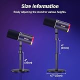 TONOR TD520S Dynamic USB/XLR Microphone with RGB Light, Stand, Cable view 8