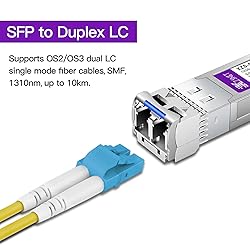 XZSNET 10GBASE-LR SFP+ Transceiver, 10G SFP+ to LC