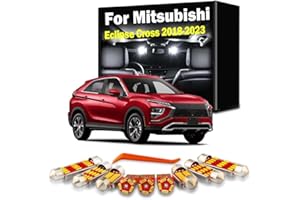 11Pcs LED Interior Map Dome Trunk Light Kit, For Eclipse Cross 2018 2019 2020 2021 2022 2023 License Plate Lamp