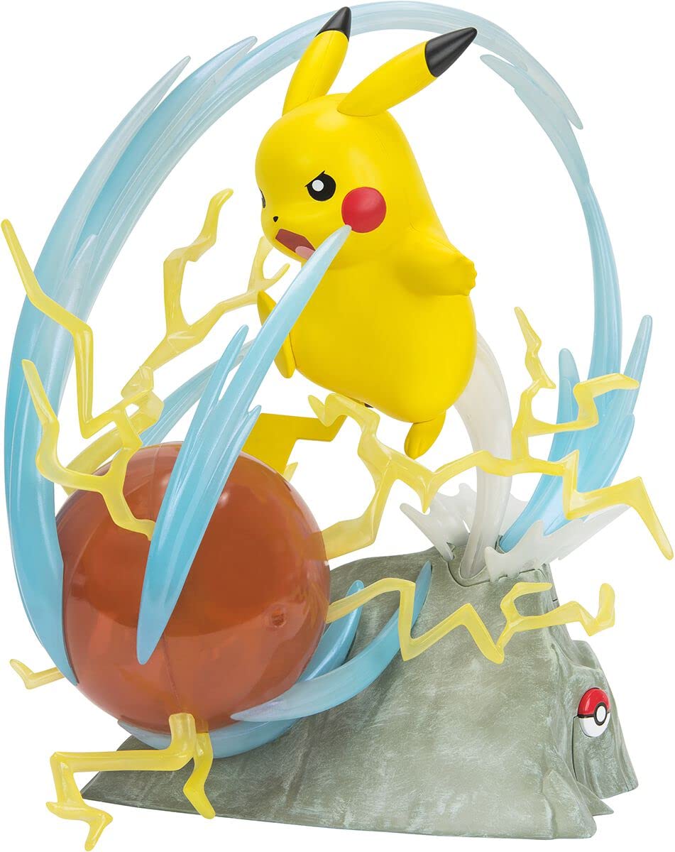Pokemon Deluxe Figure-Pikachu, Multi-Colour