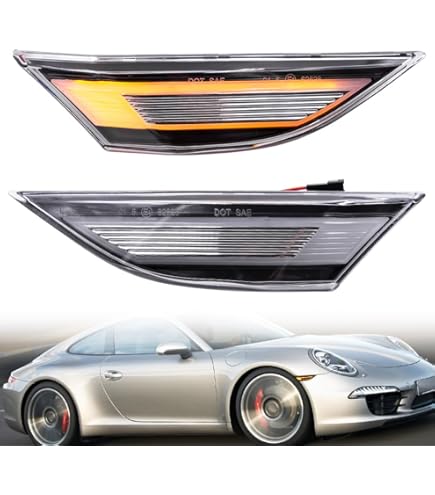 Amazon.com: 2Pcs Smoked Lens White Full Led Front Side marker