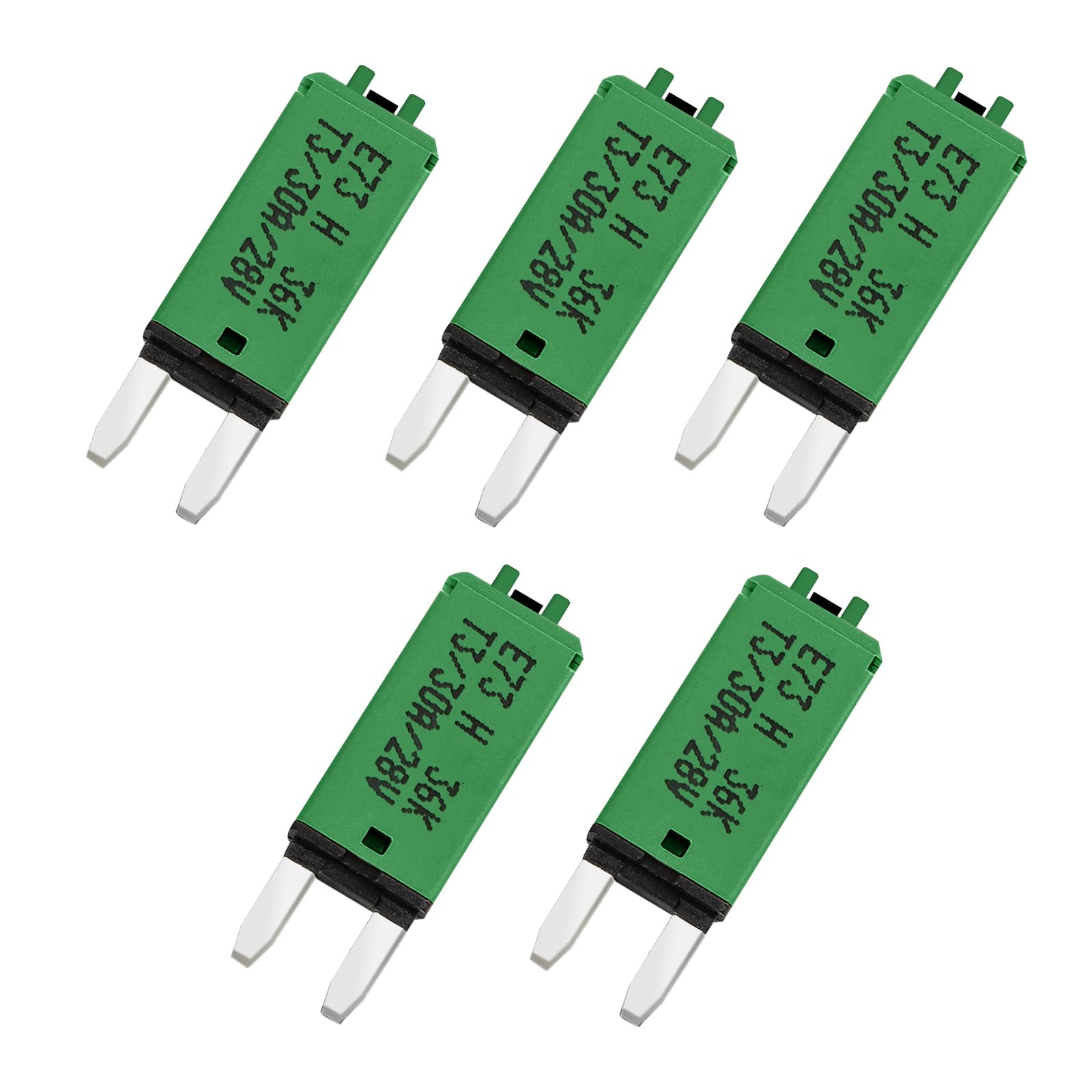 GLOSO Blade Circuit Breaker Mini RV Marine Boat Truck Yacht Manual Reset Audio Solar System Protection ATO ATC 30 Amp 5 PACK E73