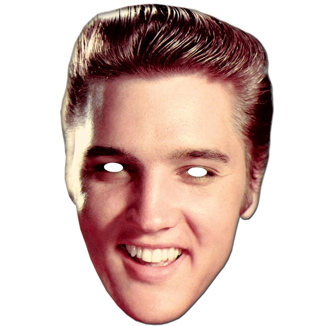 STAR CUTOUTS 6 x Elvis Presley Party and Gift The King Masks