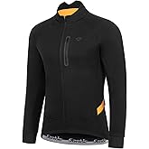 Santic Men's Cycling Winter Jackets Windproof Fleece Thermal Warm UP Running Bike Bicycle Jacket Windbreaker
