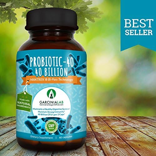 Probiotic 40 Billion CFU's 100% Pure & Natural to Help Improve Digestion, Bowel Regularity, & Increase Energy Made for Men and Women