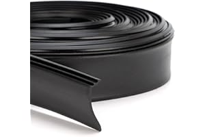 QAGEA RV Slide Out Wiper Seal 1-1/2" R854056 Black Rubber Slideout Seal (Clip on) 25'