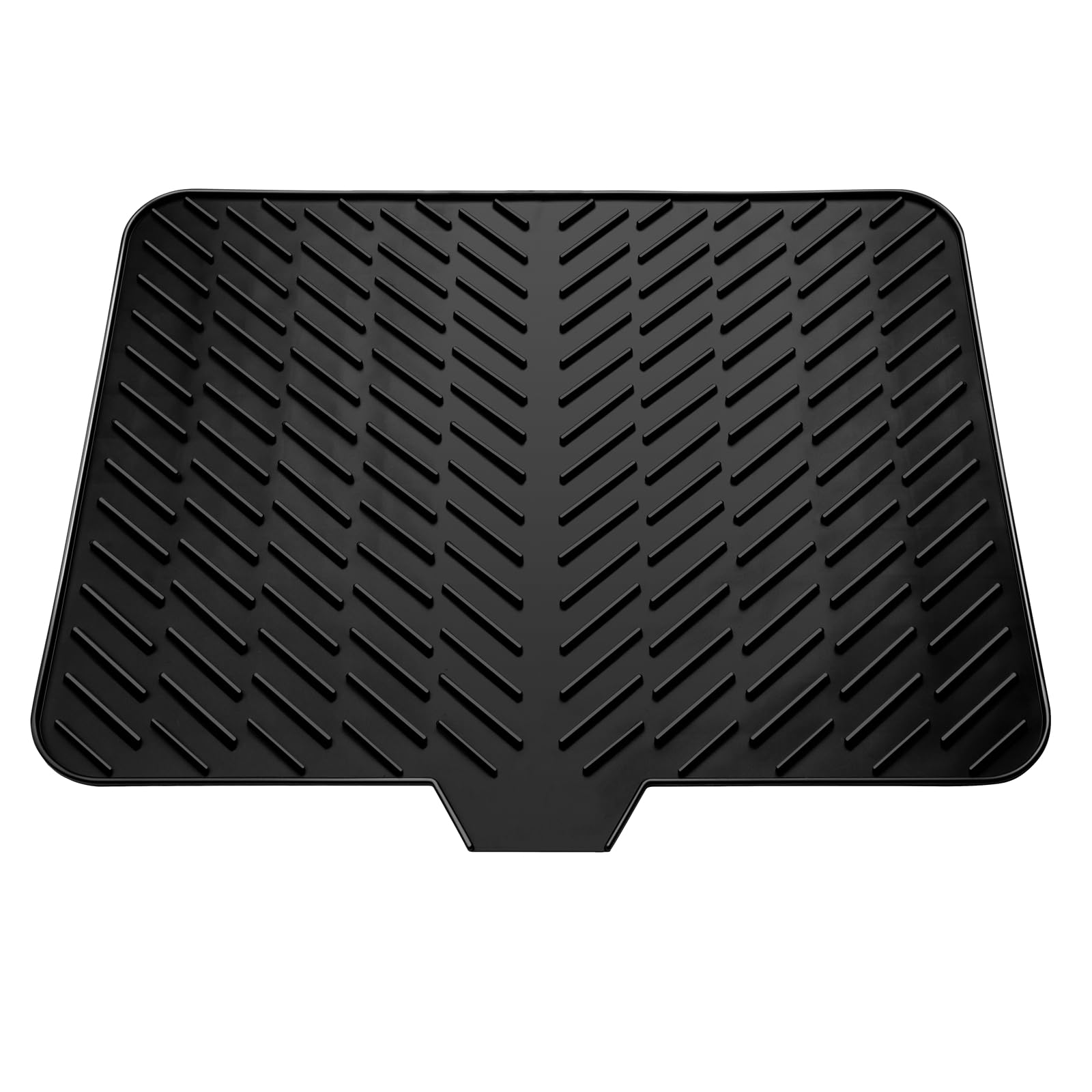 Photo 1 of LKYLIVE Silicone Drying Mat, 23"X17" With Built-in Drain Lip,Heat-Resistant,Eco-friendly,Hygienic Drying Pad,Leak-Proof and Non-Slip,Silicone Dish Drying Mat for Kitchen Counter or Sink?Black 23X17?