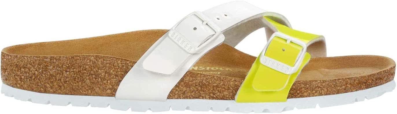 Amazon.com: Birkenstock Yao Patent Neon Yellow/White (N) UK 5.5 - EU 39: Shoes