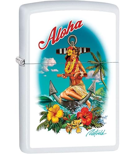 Amazon.com: Zippo Lighter: Hawaiian Girl with Ukulele by Rick