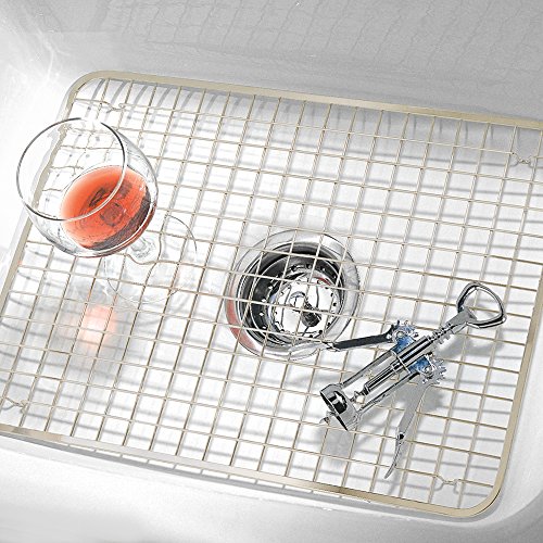InterDesign Gia Kitchen Sink Protector Wire Grid Mat Import It All