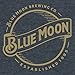 Blue Moon Gold Print Logo Soft Touch Tee-x-large Indigo Black Heather
