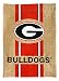 NCAA University of Georgia Burlap Garden Flag