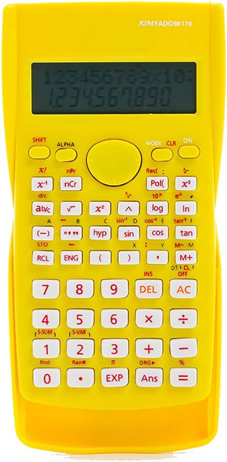 CZPF Scientific Calculator Multifunctional Function Calculator Exam Special Financial Science Calculator Applicable To Students, Finance,Yellow