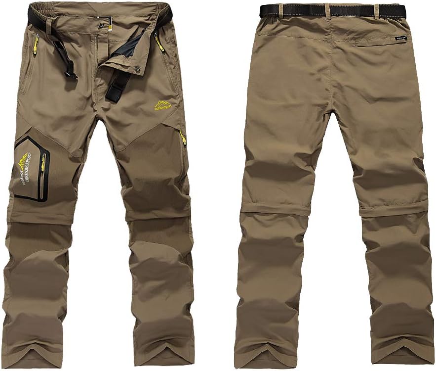 Angeln AngelHosen Herren Outdoor Zwei Teile zerlegbar wandernde Hose schnell trocknende Hosen