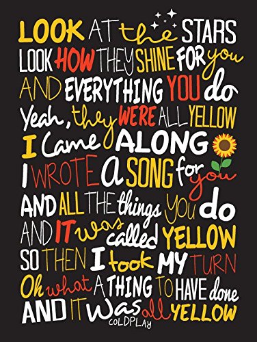 Coldplay poster print 12 x 18 inch (rolled)