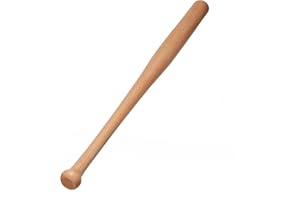 PEIQICHU Wood Baseball Bats 34" 32" 30" 28" Full Size Lightweight Solid Wooden Baseball Bat for Adult Men