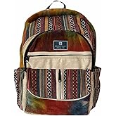 Z ZILLION CRAFT Large size multi pocket breathable back pack | Hand made Eco friendly Hemp from Himalaya | Strong backpack with Unbreakable YKK Zipper chain. College, Laptop, travelling.