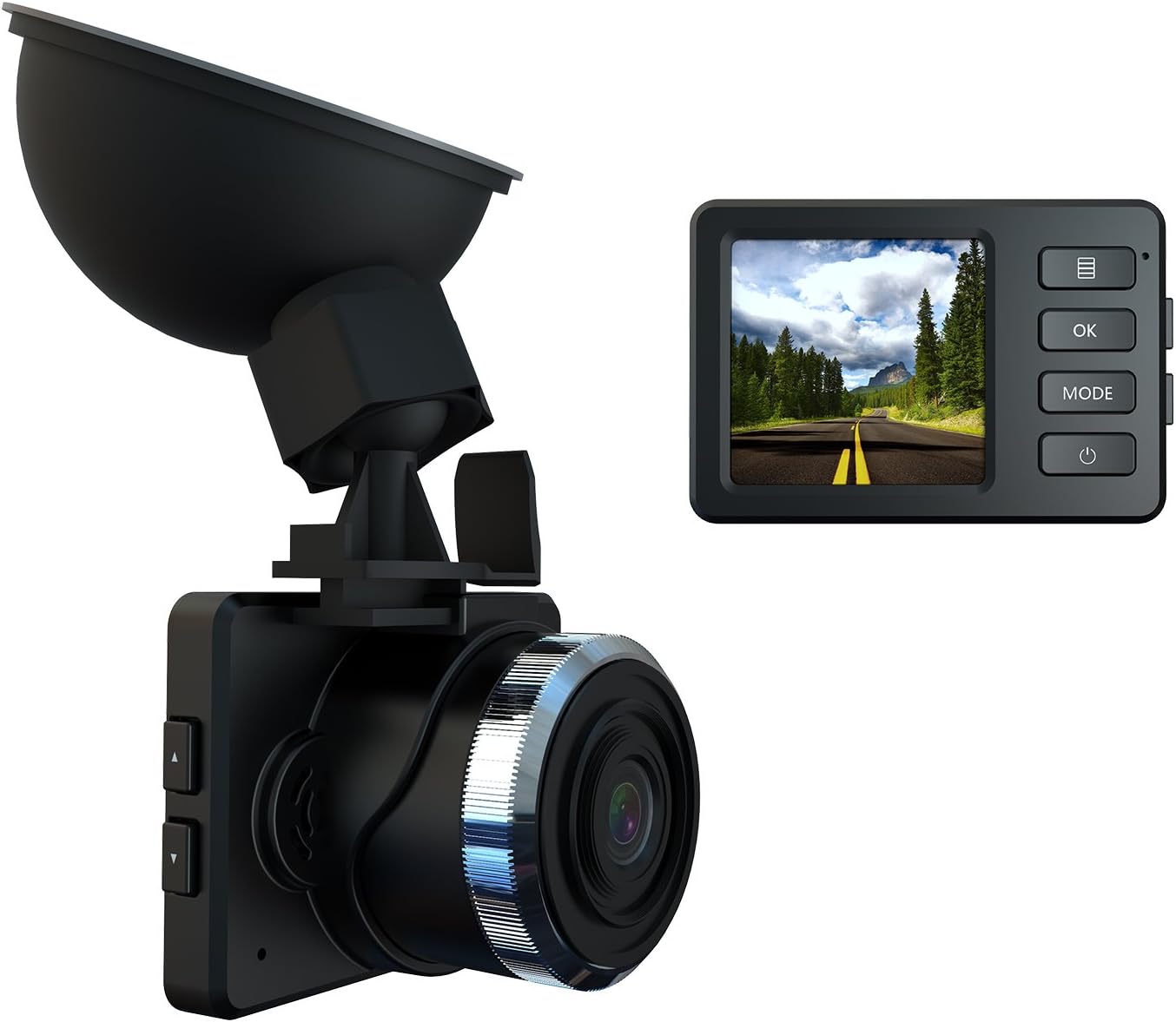 Mini Dash Cam 1.5" LCD 1080P HD Conbrov Car Dashboard Camera Recorder with G-sensor, Loop Recording and Night Vision for Cars, SD Card Not Included