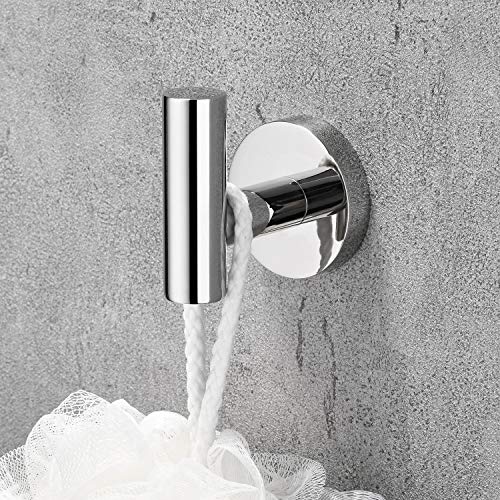 image for LuckIn Towel Bar Set Chrome Polish, Modern Bathroom Accessories Set Si