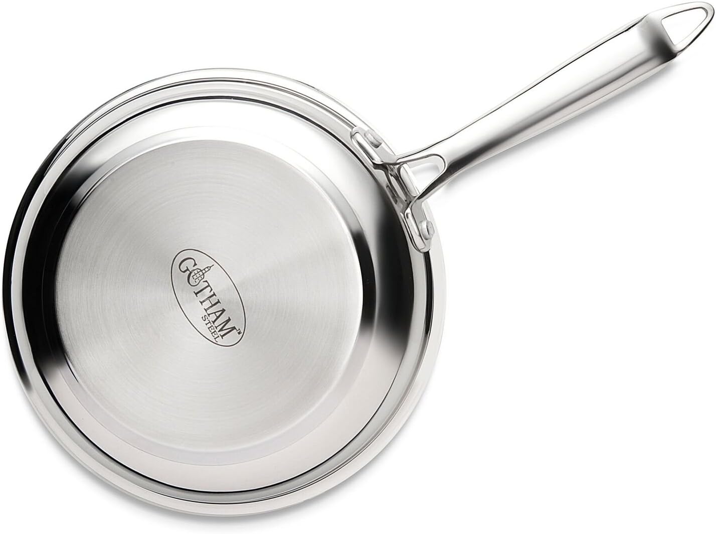 Gotham Steel Triple Ply Reinforced Stainless Steel Frying Pan, 8.5": Kitchen & Dining