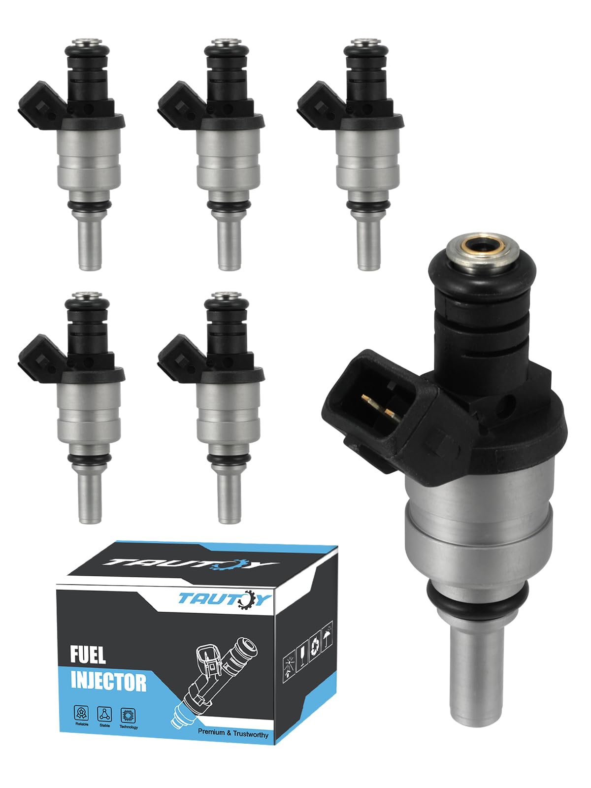 Photo 1 of TAUTOY FJ491 Fuel Injectors 6PCS For BMW 323Ci 328Ci 2000, 323i 1998-2000, 320i 325i 325xi 525i 2001-2005, 325Ci 2001-2006, 328i 528i 1999-2000, X3 2004-2005, Z3 1999-2002, Z4 2003-2005,2.2L 2.5L 2.8L