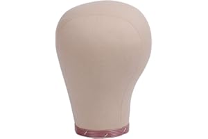 YANTAISIYU 1 Piece 22 Inch Wig Head Cork Canvas Block Head Mannequin Head for Wigs Display Styling Manikin Head (22 inch)