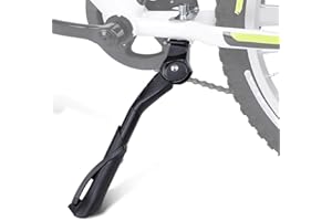 Cyfie Bike Kickstand for Kids Bike 18 20 22 inch Wheel, Center Mount Bicycle Kick Stand, Adjustable Child Kickstands for 18" 20" 22" Adult Mountain Road Bike