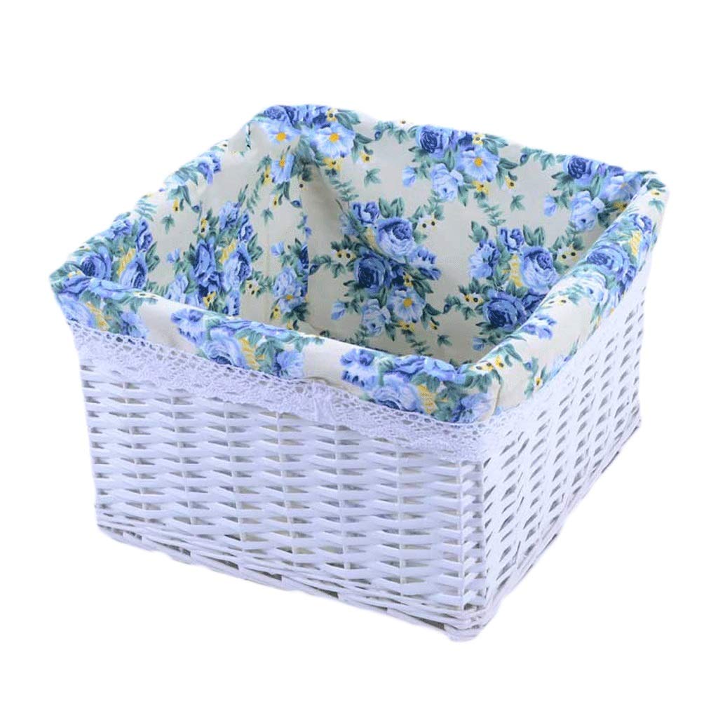 Storage Basket Rattan Dirty Clothes Basket Wardrobe Kitchen Snacks