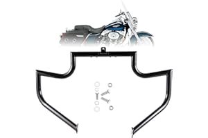 Kinglemc Crash Bar Engine Guard Highway Bar for Harley Davidson Touring Road King Street Glide Electra Glide CVO and Trike Models (Fit for Touring 1997-2008-Gloss Black)