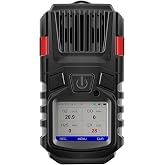 4 Gas Monitor Multi Gas Detector EX O2 H2S Monitor Clip on, 3000mAh Rechargeable 4 Gas Meter View Records and Curve, Portable 4 Gas Monitor Multi Gas Detector with Calibration Kit 4 Gas Detector